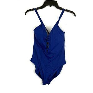 La Blanca Women’s Blue One Piece Swimsuit Size 10